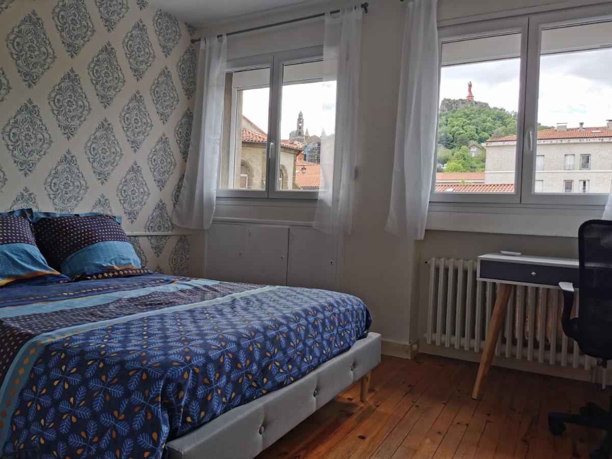 Chambre privée dans appart partagé avec vue sur les monuments Le Puy-en-Velay Esterno foto